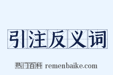 引注反义词是什么意思的图片